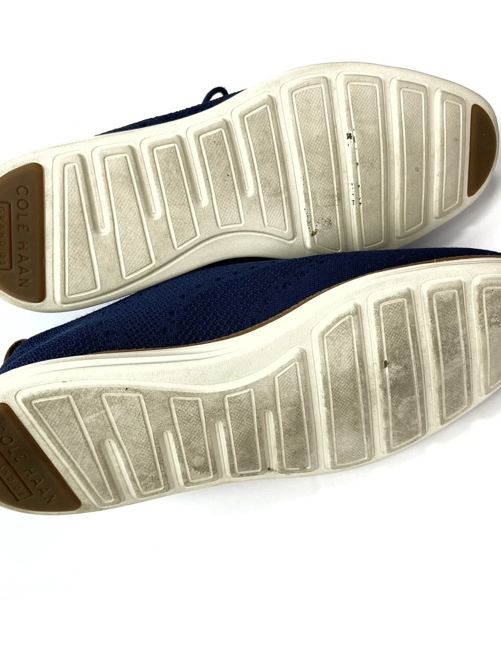 COLE HAAN Grand Evolution Stitchlite Oxford Navy Blue Work Classic 10 Mens Shoe